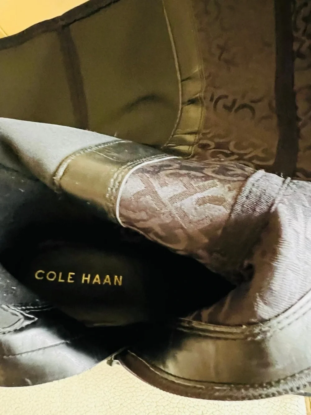 Cole Haan Black Leather Over-the-Knee Boots